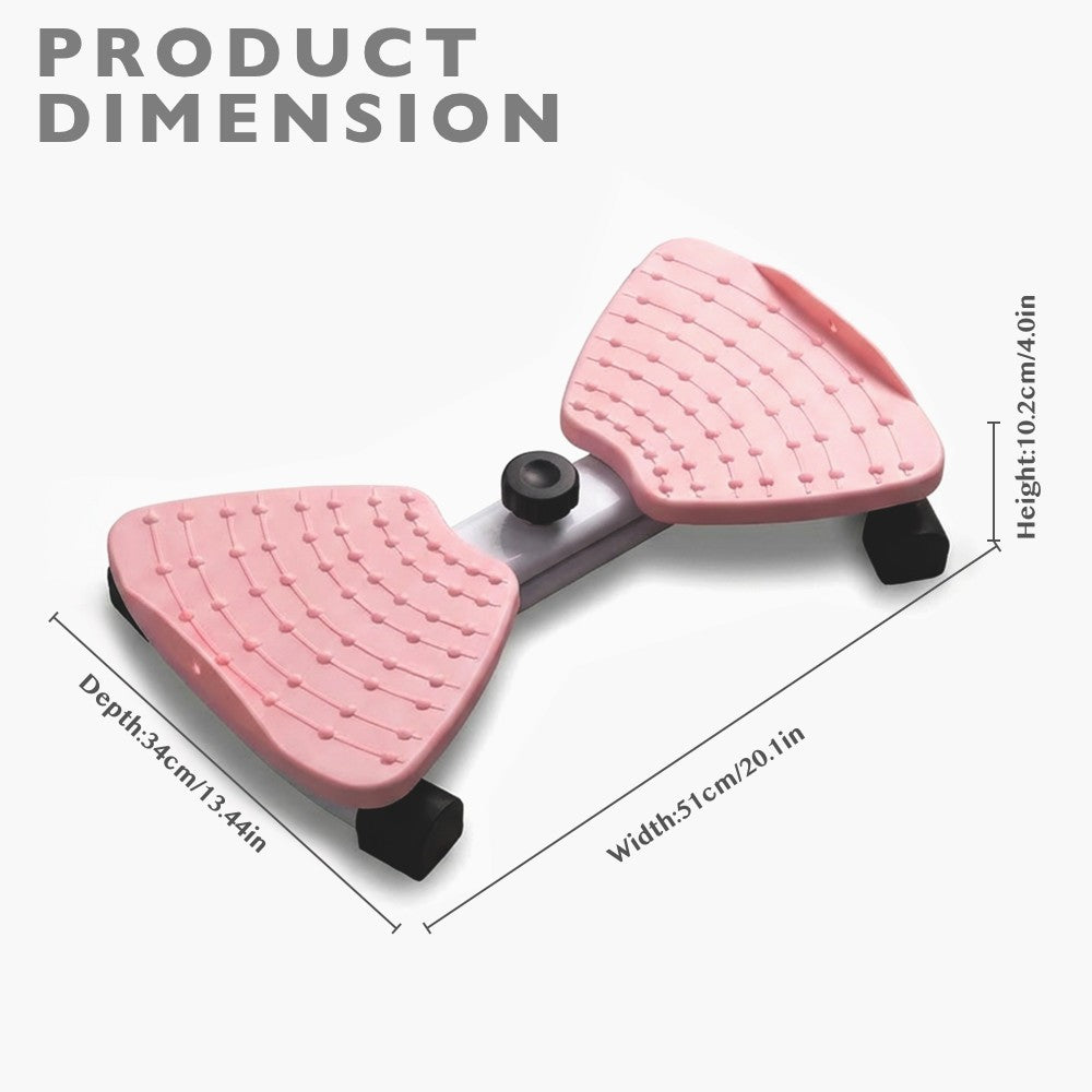 Waist Twisting Exercise Board with Handle for Fitness