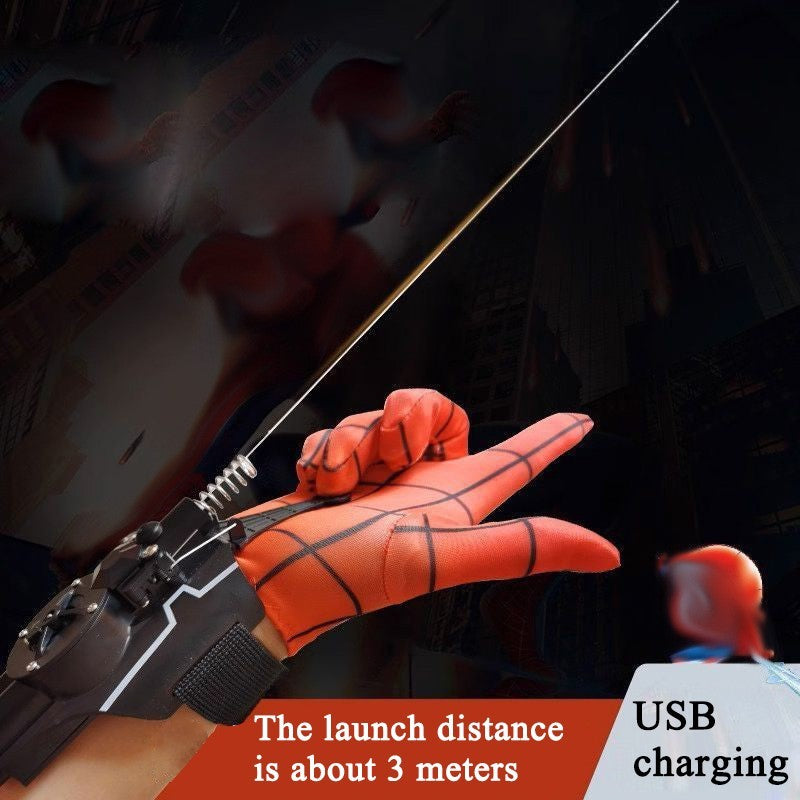 Web Shooter Launcher String Toy Electric Reel In Spider Web Shooters