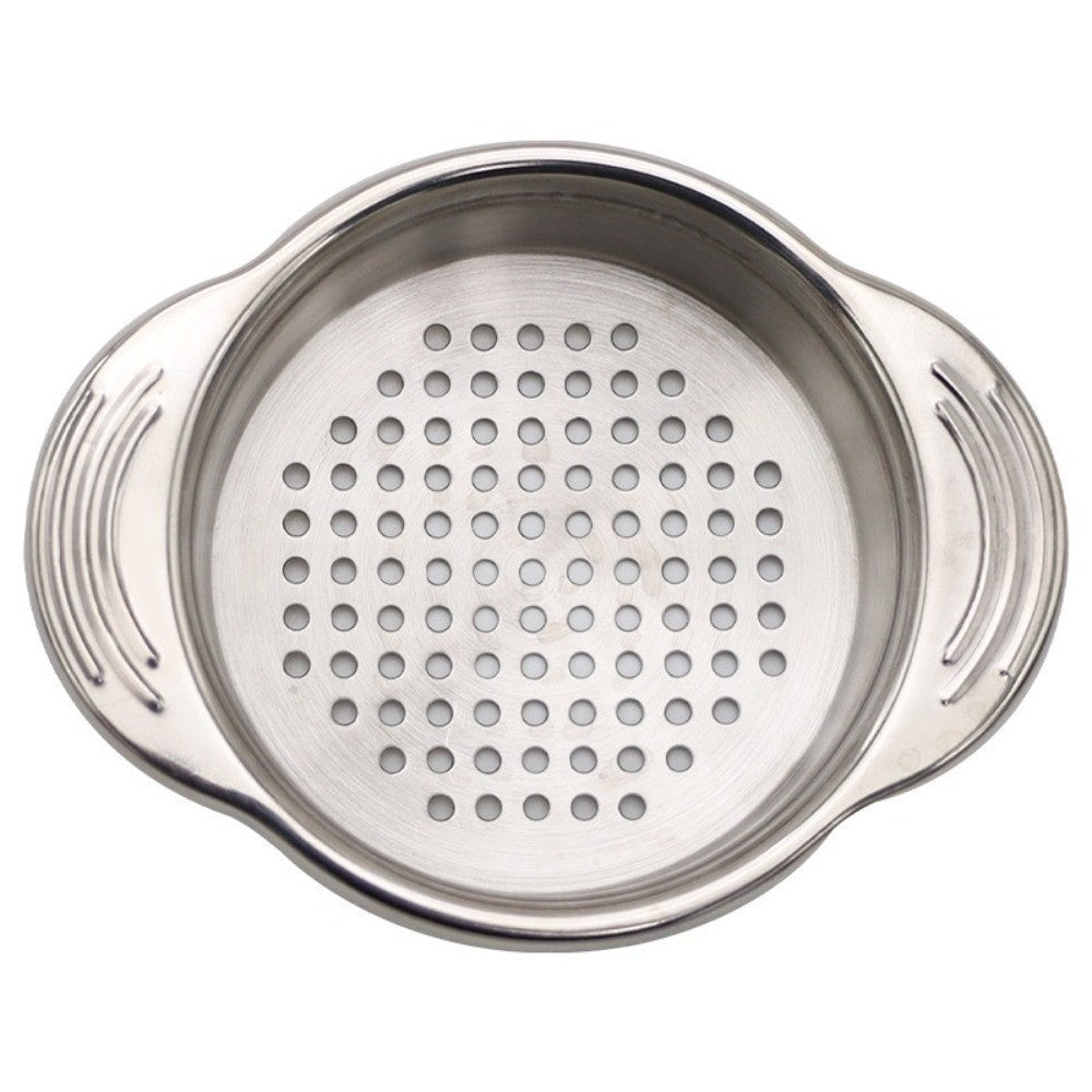 Stainless Steel Tuna Press Lids Non-slip Fruit Can Strainer  Kitchen