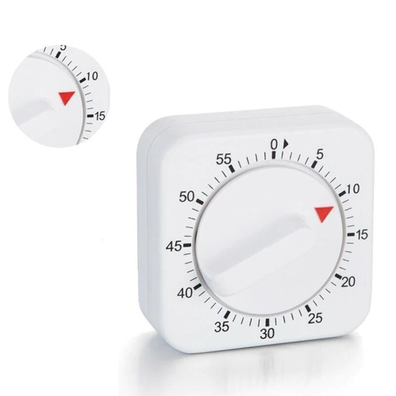 2/1 Pcs Kitchen Mechanical Cooking Egg Timer 1 Hour Count-Down Up Alarm Clock UK