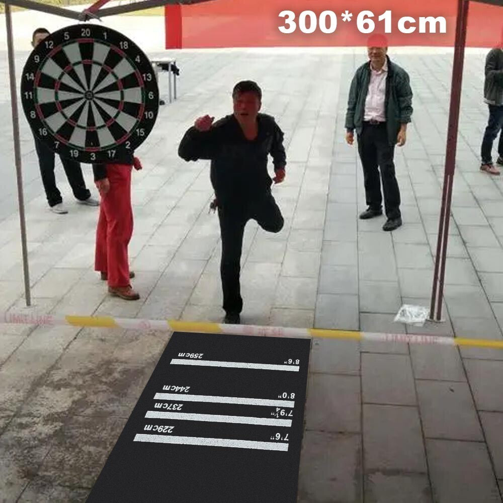 Professional Heavy Duty Dart Mat Board Soft Rubber Pub Club 4 Throwing Distances