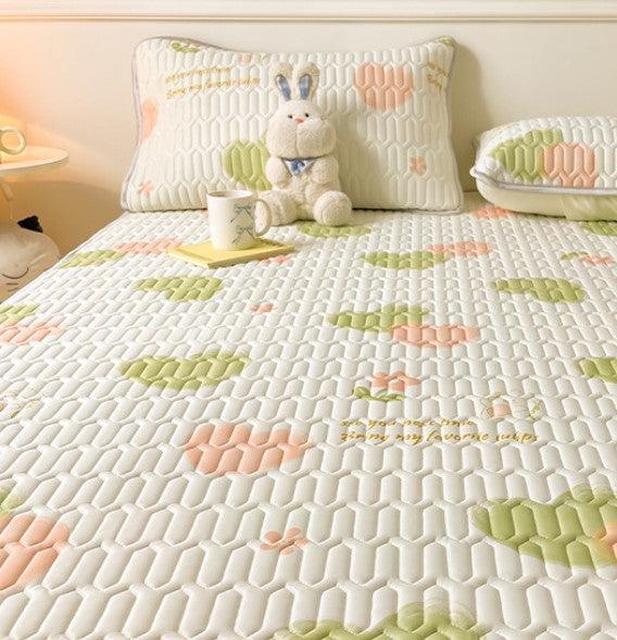 Summer Latex Cooling Mat Ice Silk Air-Conditioning Mattress Printed Cool for Bed