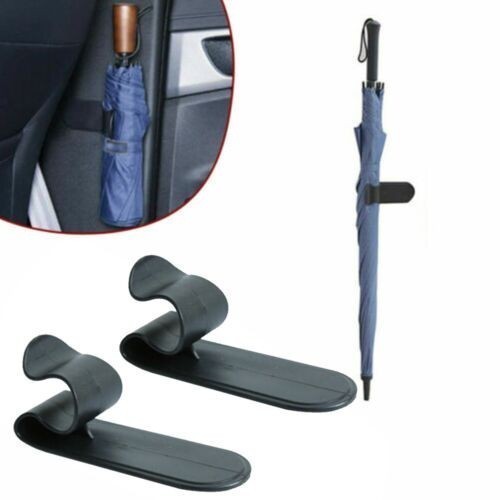 2 x Universal Car Interior Accessories Umbrella Hook Holder Hanger Clip Fastener