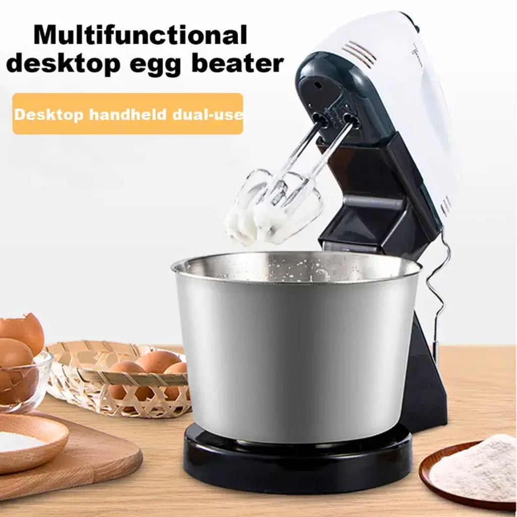 7 Speed Electric Hand Mixer  Handheld Whisk Beaters & Dough Baking Hooks
