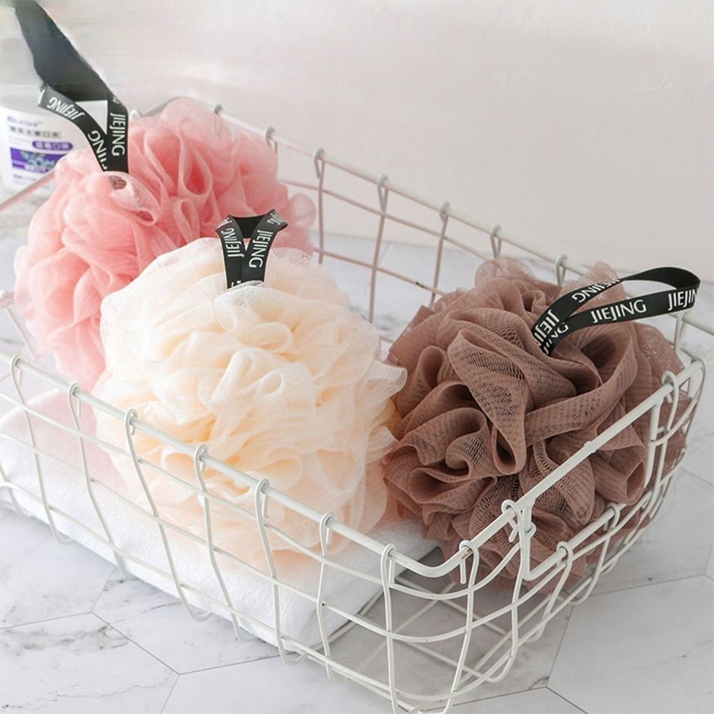 Bathroom Sponge Bath Puff Soft Balls Body Exfoliate Wash Shower Ball Remove Mud