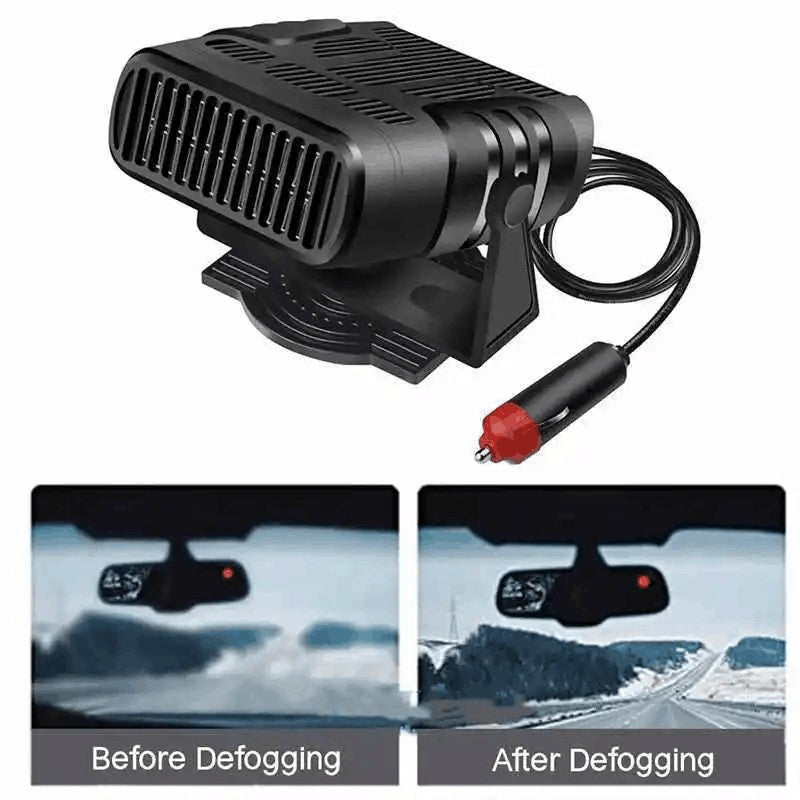200W Car Heater Portable Electric Heating Fan Defogger Defroster Demister 24V UK