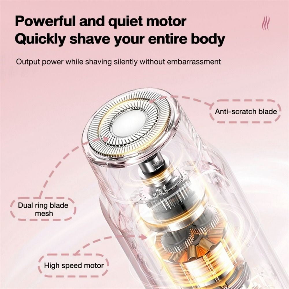Waterproof Electric Shaver Dual Head Shaving Tool  Men Women