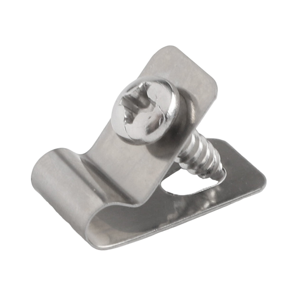 100 Pack of Rust Resistant Wire Clips with Screws for Fencing Applications
