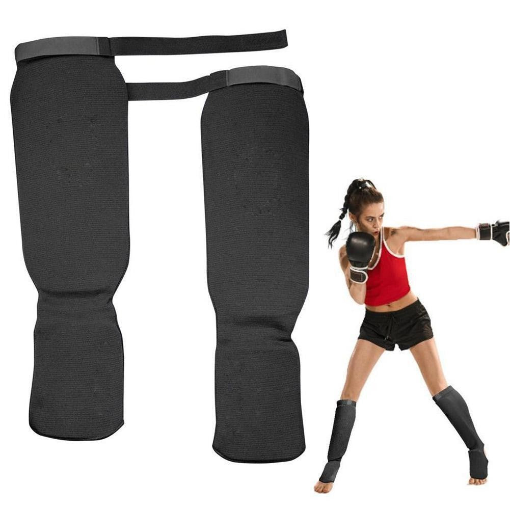 Muay Thai Kickboxing Training Shin Guard Pads for Boxing Taekwondo Protector•