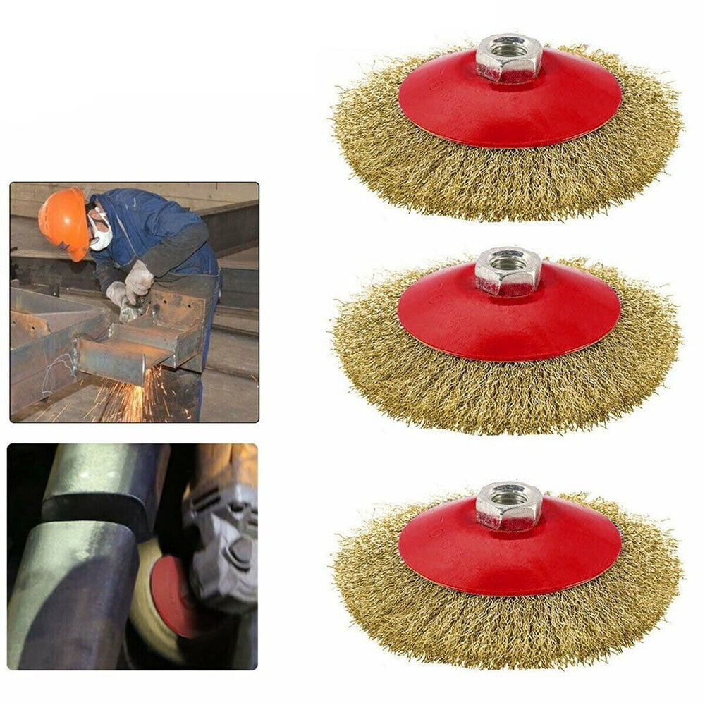For Angle Grinder Rotary Die Grinder Removal Wheel Stainless Steel Wire Brush