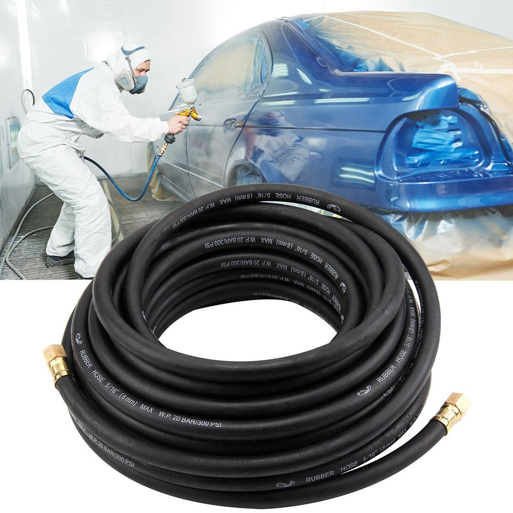 15m 1/4 BSP Auto Heavy Duty Accessories Rubber Air Compressor Hose Air Line