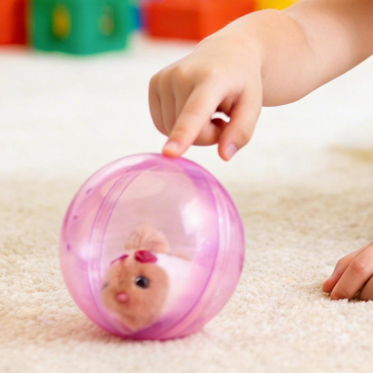 Electric Hamster – ABS | Rolling Ball | Plush Hamster | Interactive Pet Toy