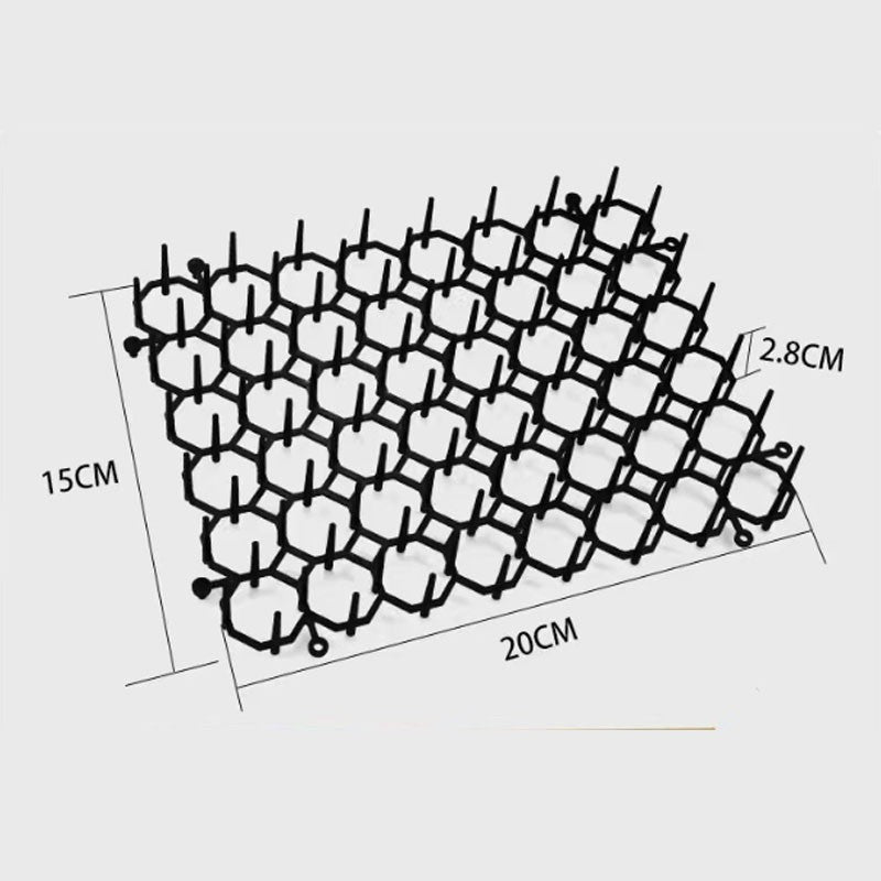 12X Cat Scat Mat Spike Anti-Cat Prickle Strip Deterrent Garden Repellent Animal