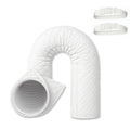 Air Conditioner Hose Cover 80 Inches Long With Insulation For Energy Saving