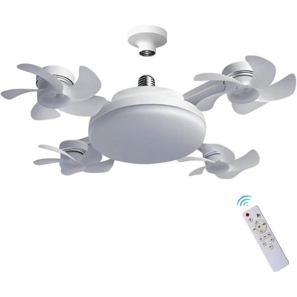 60W LED Ceiling Fan with Light Dimmable E27 Bedroom Living Room Fan Lamp Modern