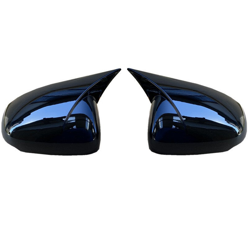 2PCS Gloss Black Wing Side Mirror Cover Caps For Benz A W177 CLA C118