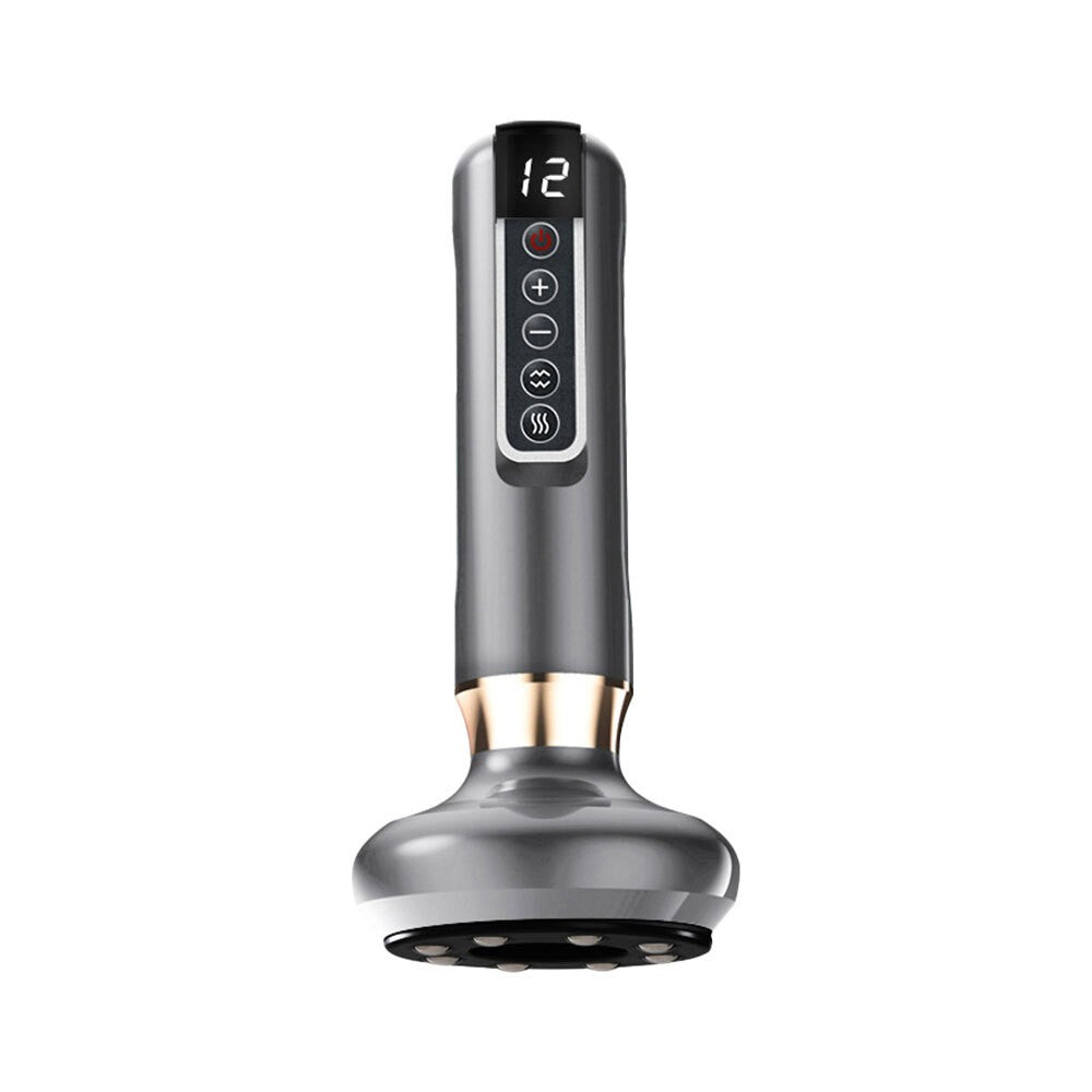 12 Levels Rechargeable Vacuum Cupping Device Adjustable Anti-Cellulite Massager