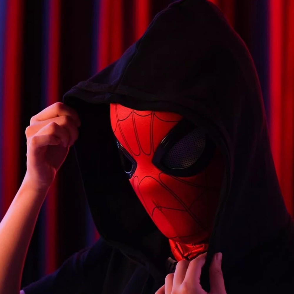 Spider-Hero Full Mask Breathable Blinkable Eyes for Halloween Christmas Cosplay