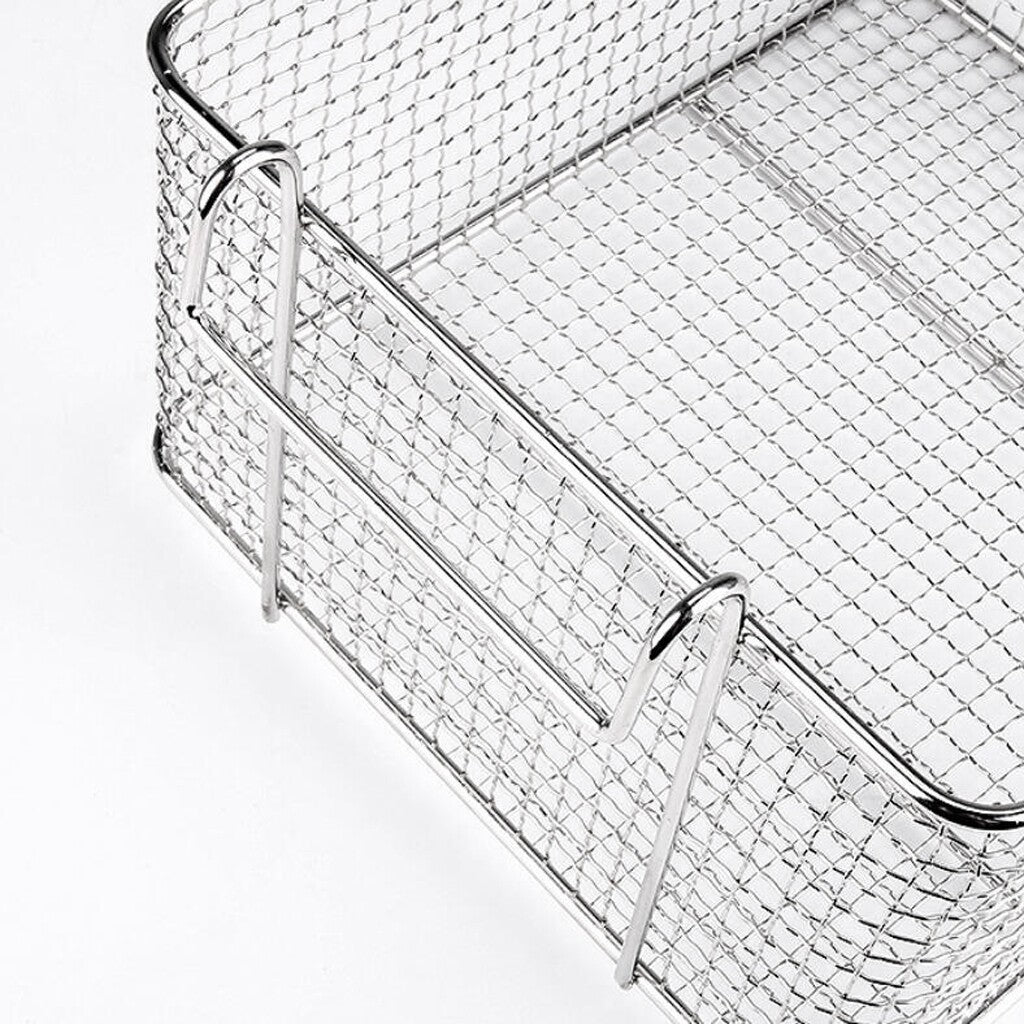 Stainless Steel Fry Basket Square Wire Mesh French Chip Frying Serving Food