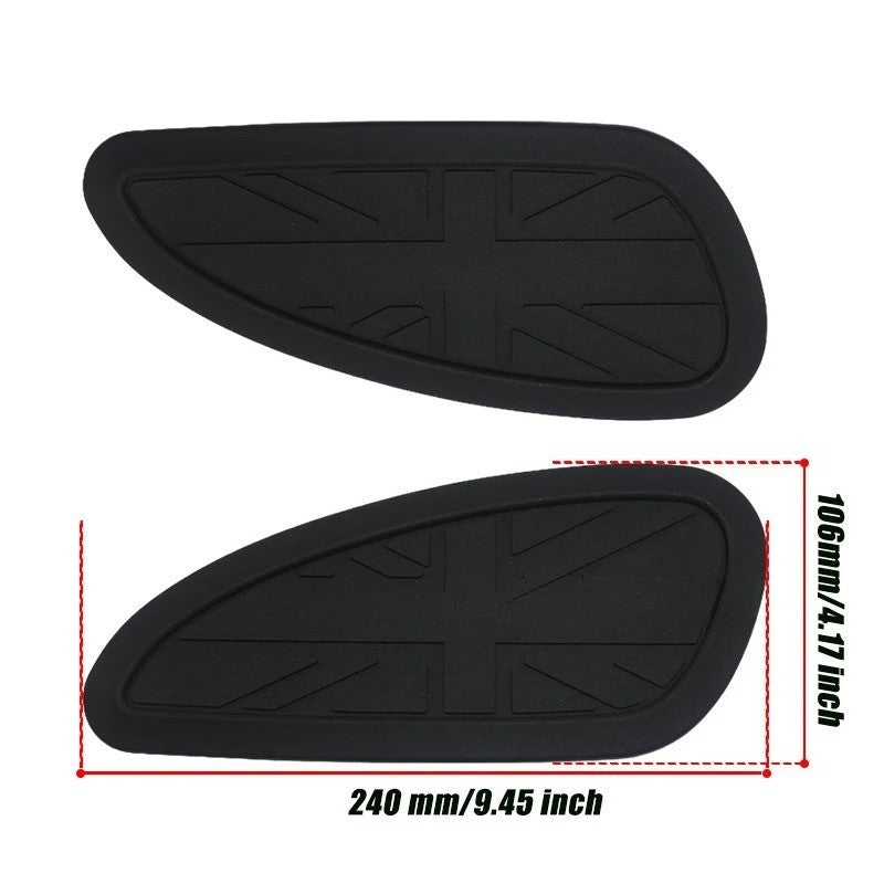 For T100 T120 Universal Tank Pad Fuel Side Tank Stickers Knee Grips Protector