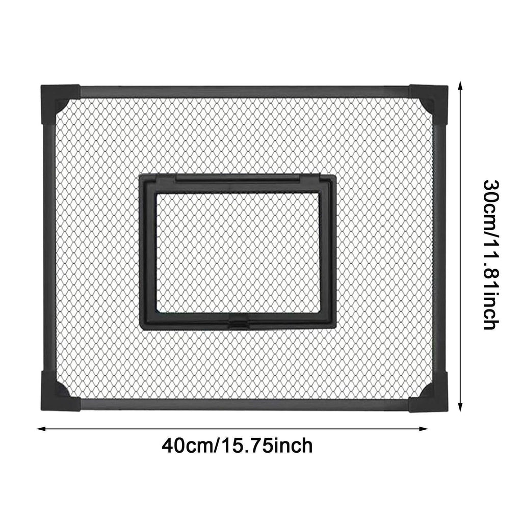 Fish Tank Lid Self Assembly Anti Jump Net Cover Magnetic Black Aquarium Hood