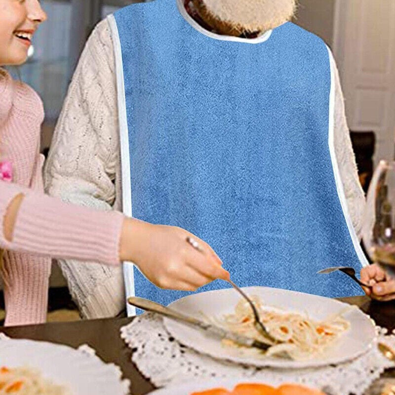 4pcs Bibs for adults woman men eating bibs aprons long for the elderly seniors