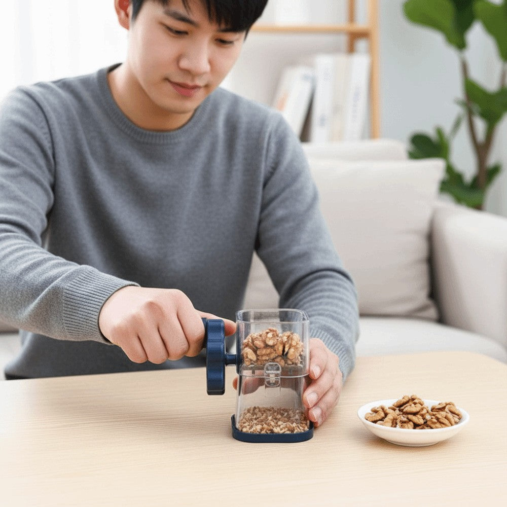 Manual Nut Grinder Hand Crank Nut Chopper Nut Shredder Almond Walnut Crusher