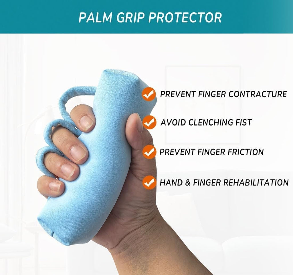 Palm Protector for Hand Contracture with Separators, Palm Grip Cushions