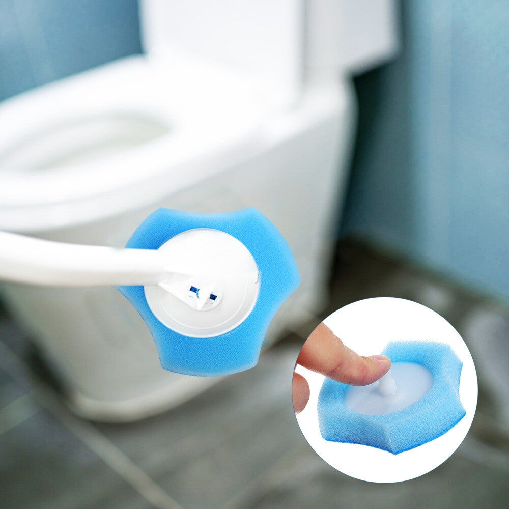 30 Pcs Toilet Cleaning Sponge Brush Heads Disposable Replacement Pads