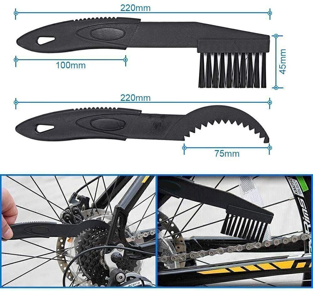 4PCS/Set Bicycle Chain Wheel Cleaning Brushes Bike Wash Scrubber Cleaner Tool GB