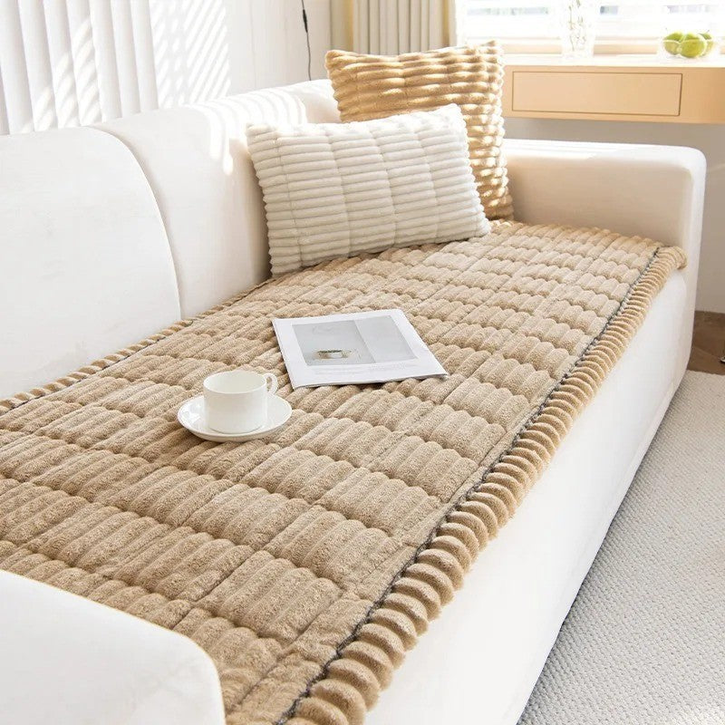 Paw Lounge Plush Pet Couch Cover, Thickened Ultra-Soft Non-Slip Sofa Protector
