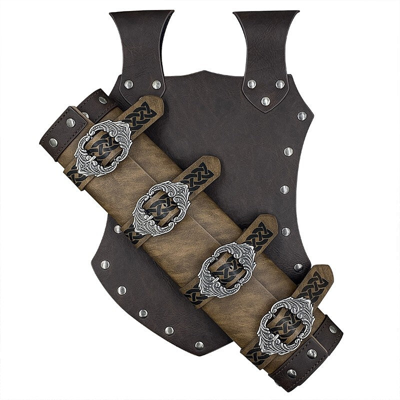 Medieval   Warrior Sword Holder PU Leather Waist Scabbard Cosplay Retro