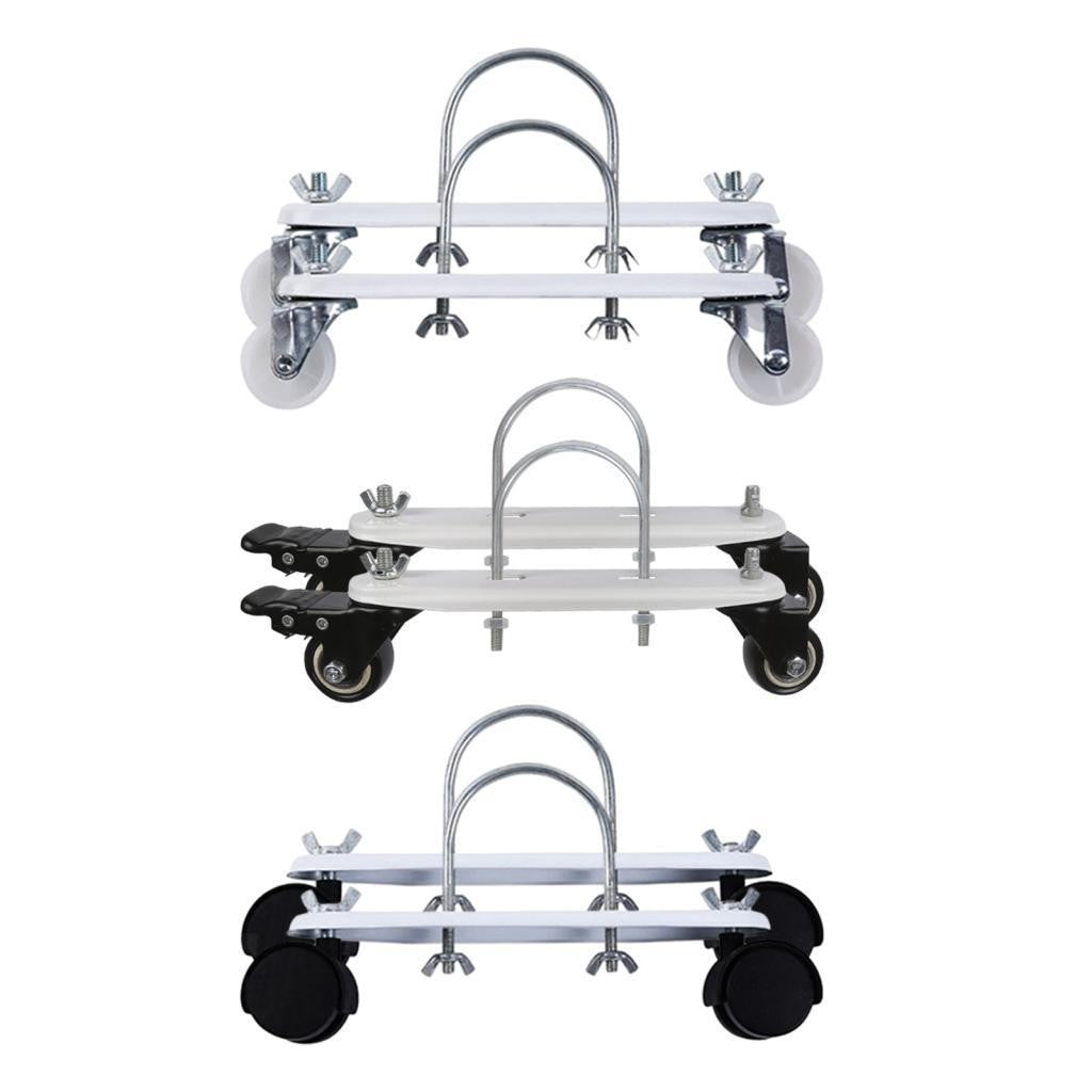 2Pcs Oil Filled Heater Caster Bracket with Wheels Spare Parts Smooth and Easy