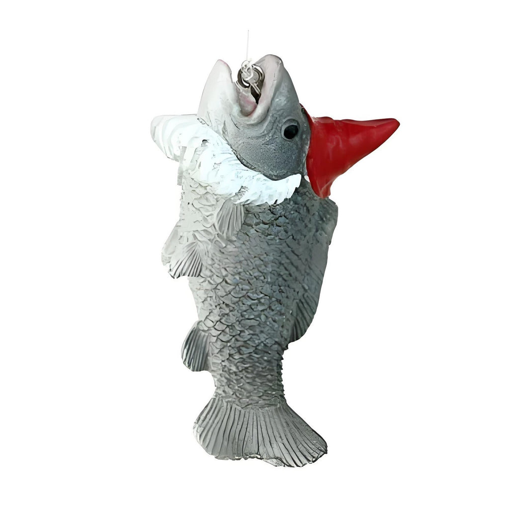 Garden Gnome Fishing Statue Resin Sitting Rod Fish Pond Decor Ornament