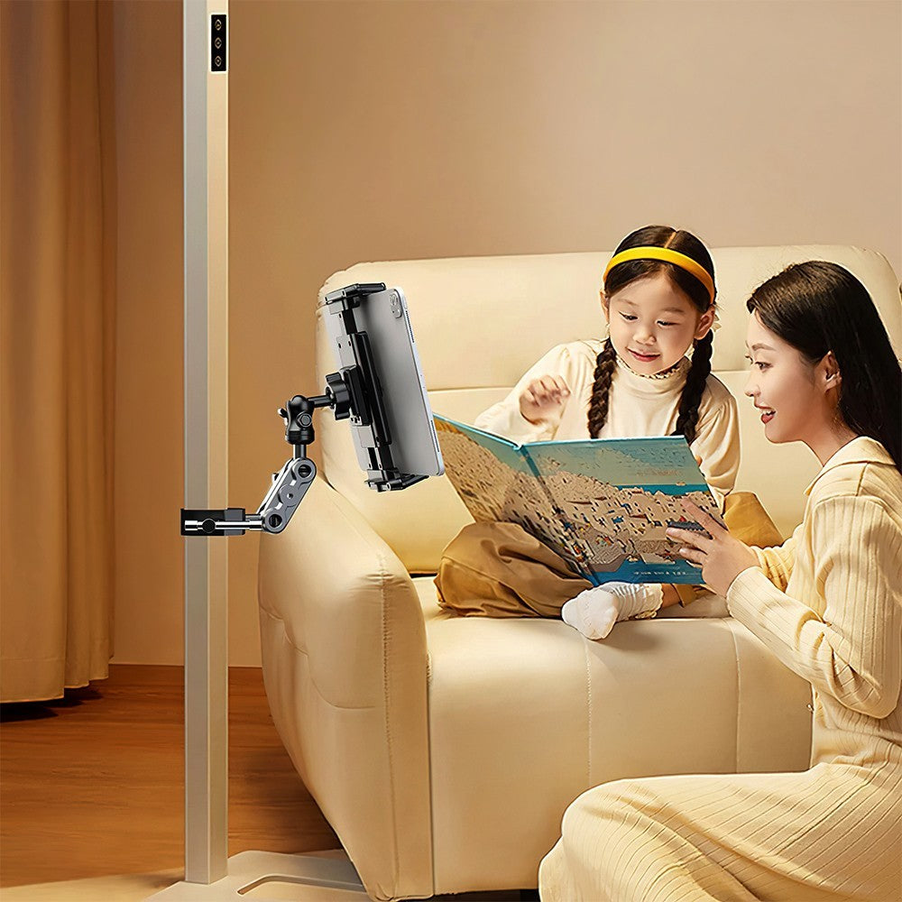 Tablet Stand iPad Holder 360° Adjustable Tablet Clamp Mount for Exercise Bike
