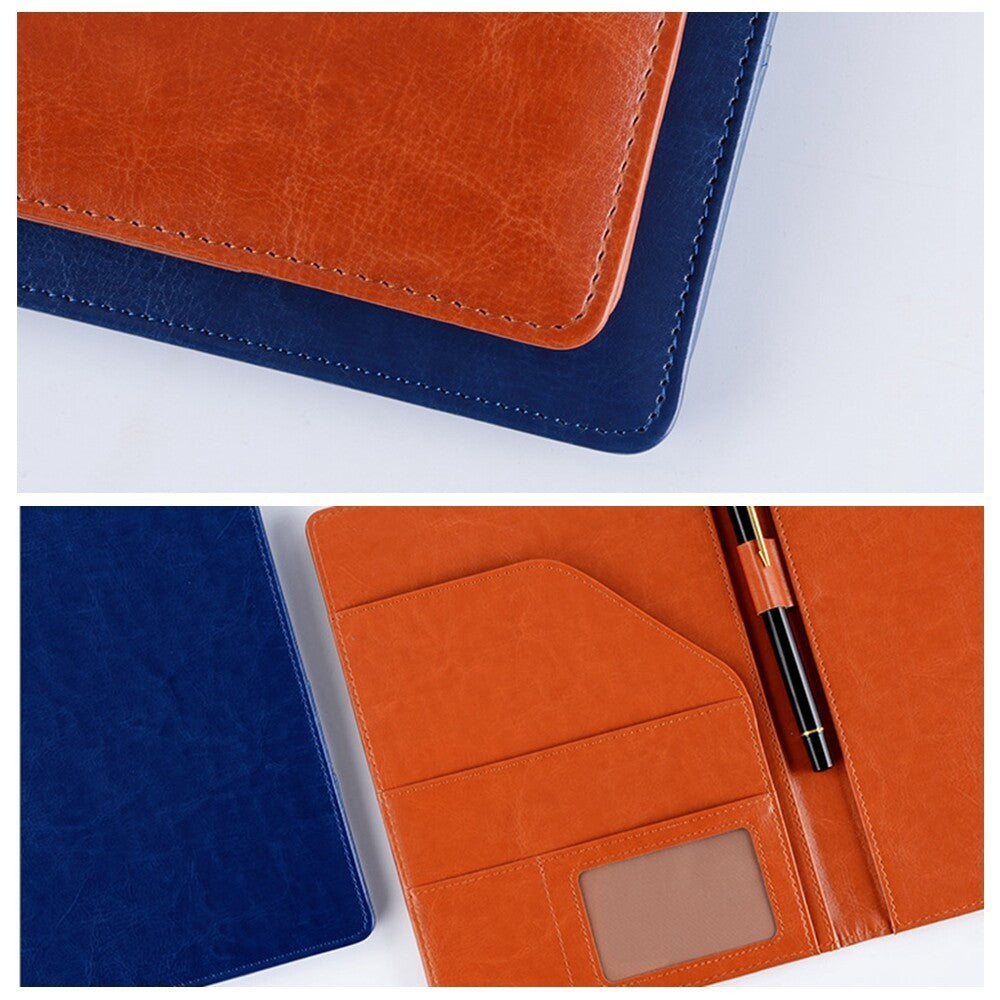 PU Leather A5 File Folder Office Clip Board Protective Document Bags Business