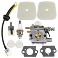 Carburetor Kit Fit Echo HCA-2400 PPSR-2433 PE-2400 SRM-2400 # WT-424-1 WT-42