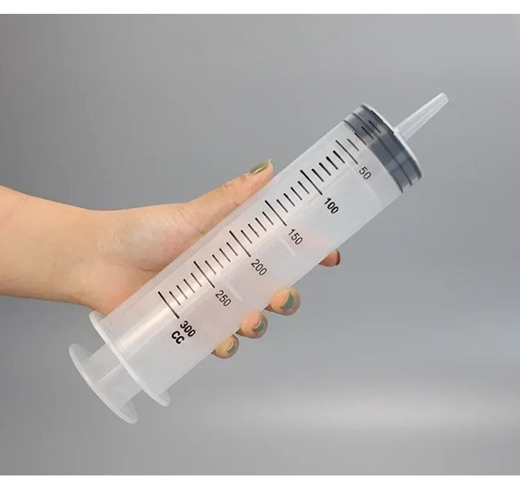 500ml Large Capacity Syringe Reusable Pump Oil Measuring with 1M Clear Tube
