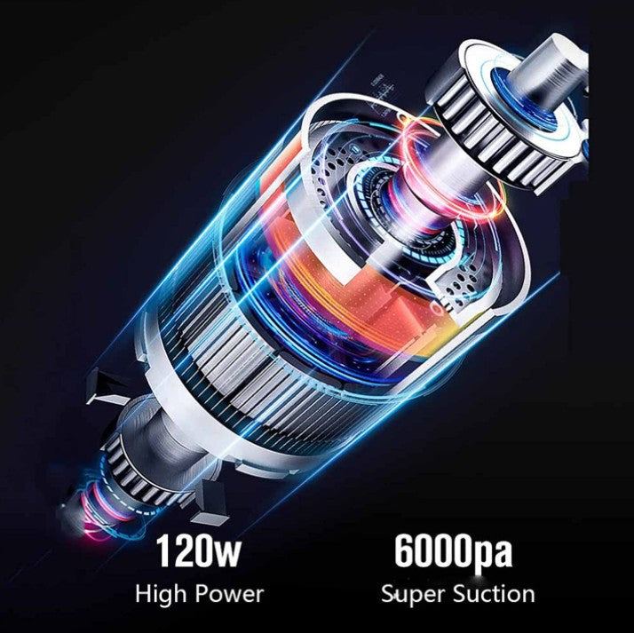 120W Cordless Rechargeable Home Car Vacuum Cleaner Handheld Dust Blower Portable