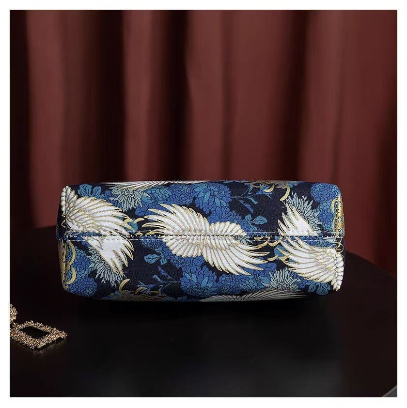 Retro Shoulder Chain Messenger Clutch Embroidered Jacquard Women's Evening Bags