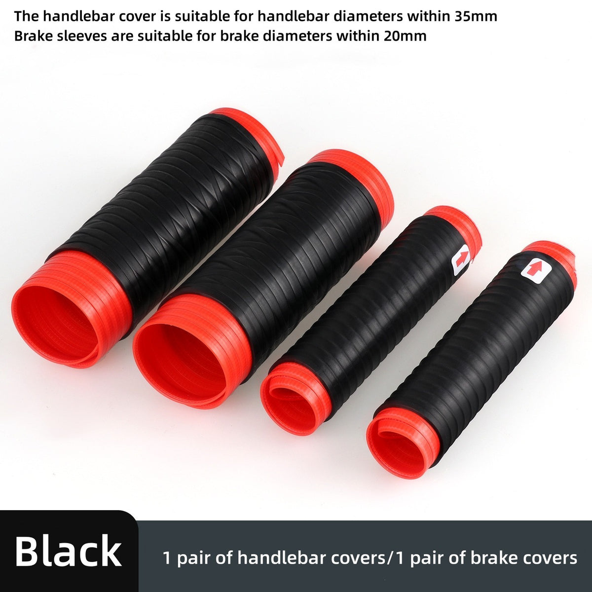 Universal Silicone Handlebar&Brake Lever Grip Covers,Non-Slip Wrap-Around Grips