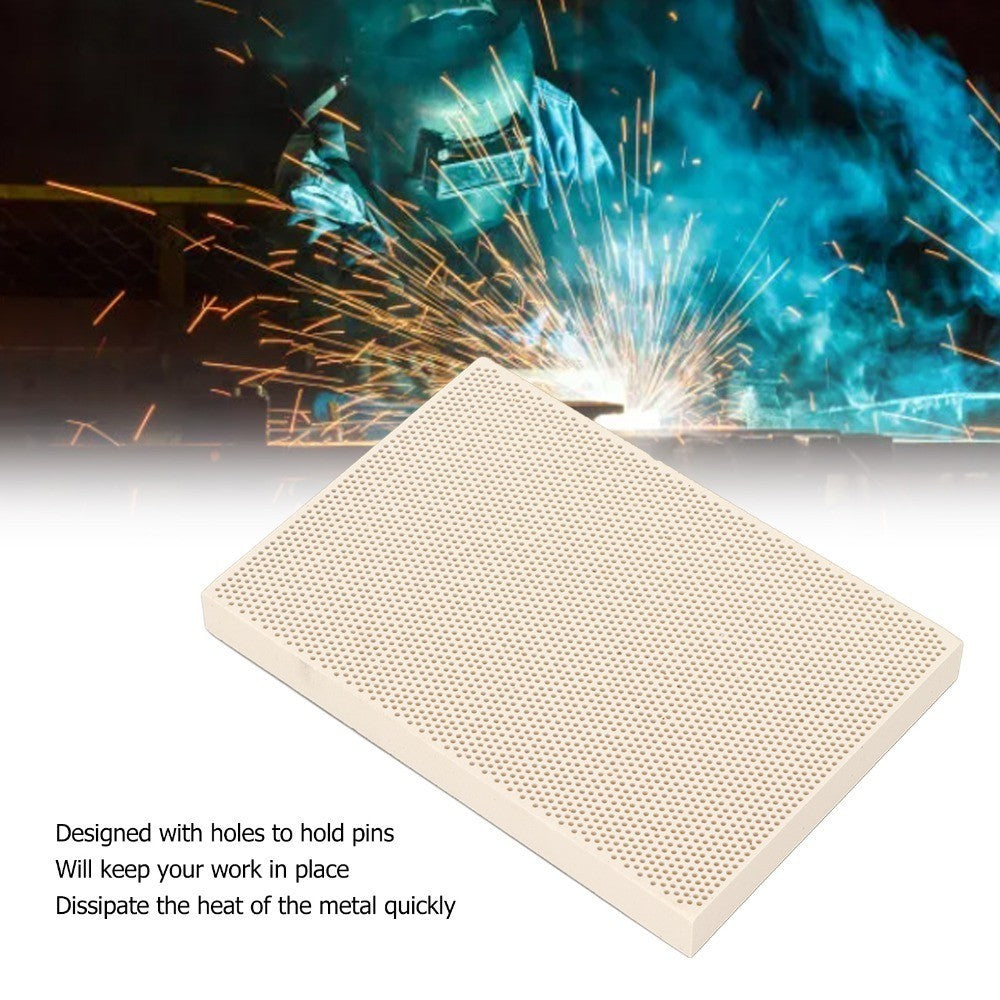 Square Fireproof Ceramic Soldering Board Honeycomb Ceramic Board Jewelry Making