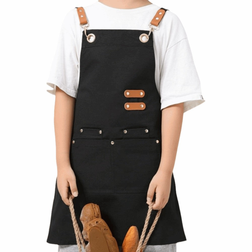 Lightweight Kids Cooking Apron Minimalist Kids Chef Costume  Household Use