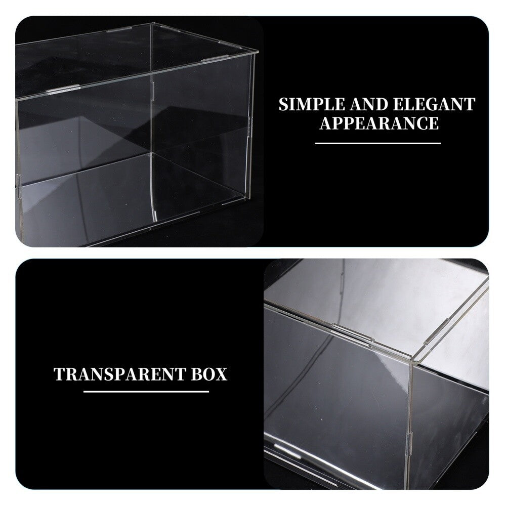 Acrylic Display Case Plastic Box Cube Storage Box Clear 25x15x15cm