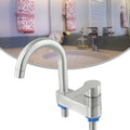 Modern Single Lever Basin Mixer Tap 304 Stainless Steel Hot Cold Water Faucet