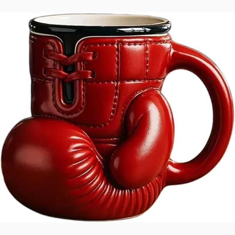 12Oz Boxing Glove Mug, Novelty Shaped Boxing Mug,Sports Lovers Coffee Cup Gift