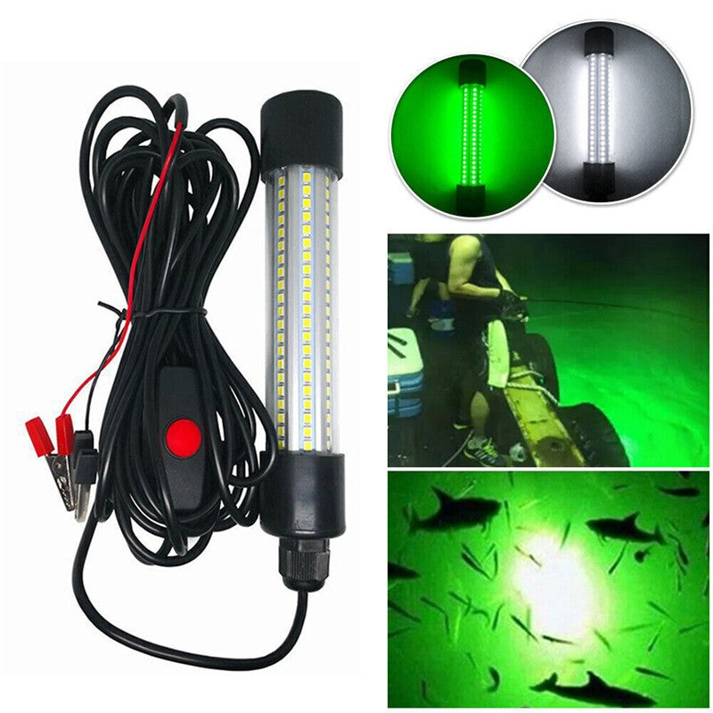 12V 126LED 5M Underwater Submersible Fishing Light Night Crappie Shad Squid Lamp