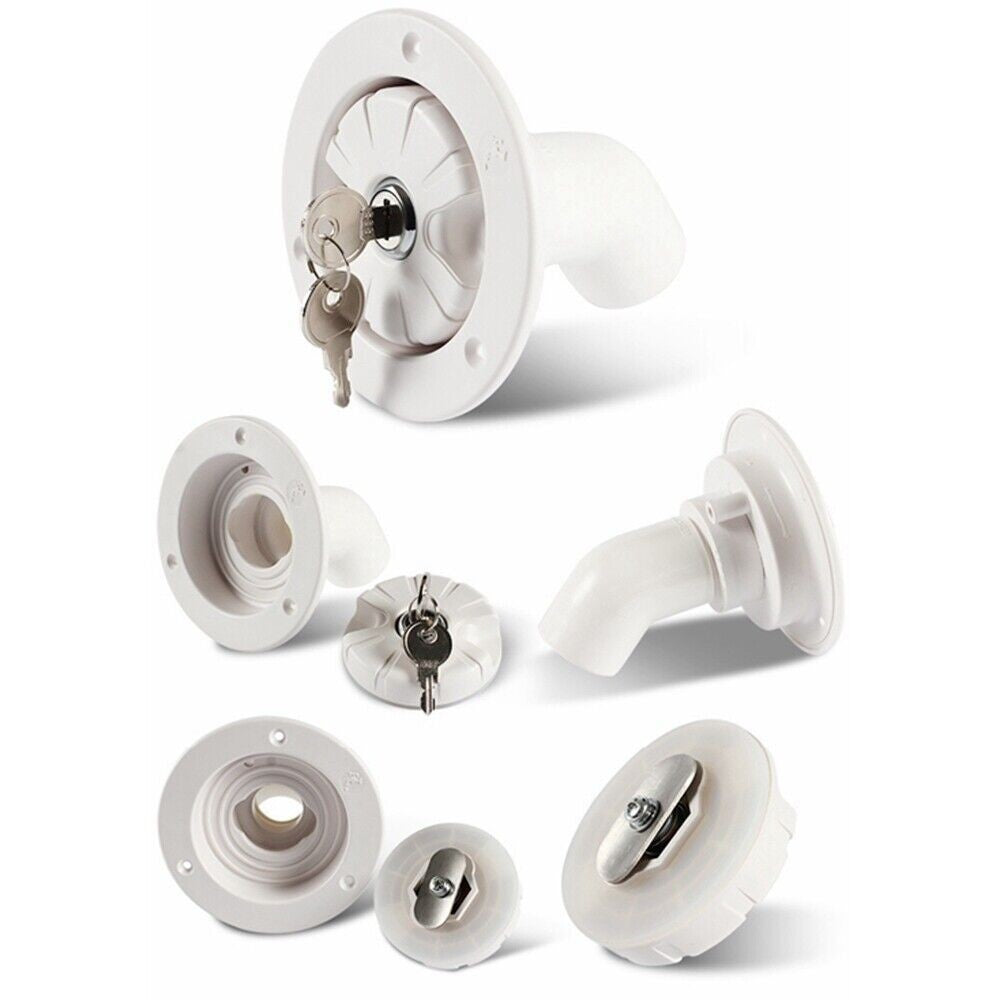 Fresh Water Locking Inlet Hatch Filler Cap Set For Motorhome Camper Caravan UK