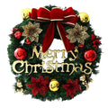 30CM Christmas Wreath With Bow Front Door Wreath Garland Xmas Hanging Decor UK