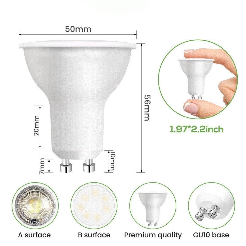 5/10PCS GU10 5W 220V LED Bulbs Lamps Cool Warm White Down Light Energy Saving